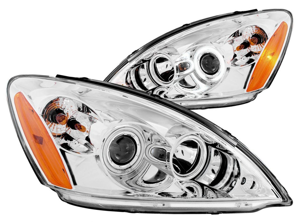 Anzo 2004-2007 Mitsubishi Lancer Projector Headlights w/ Halo Chrome (CCFL)