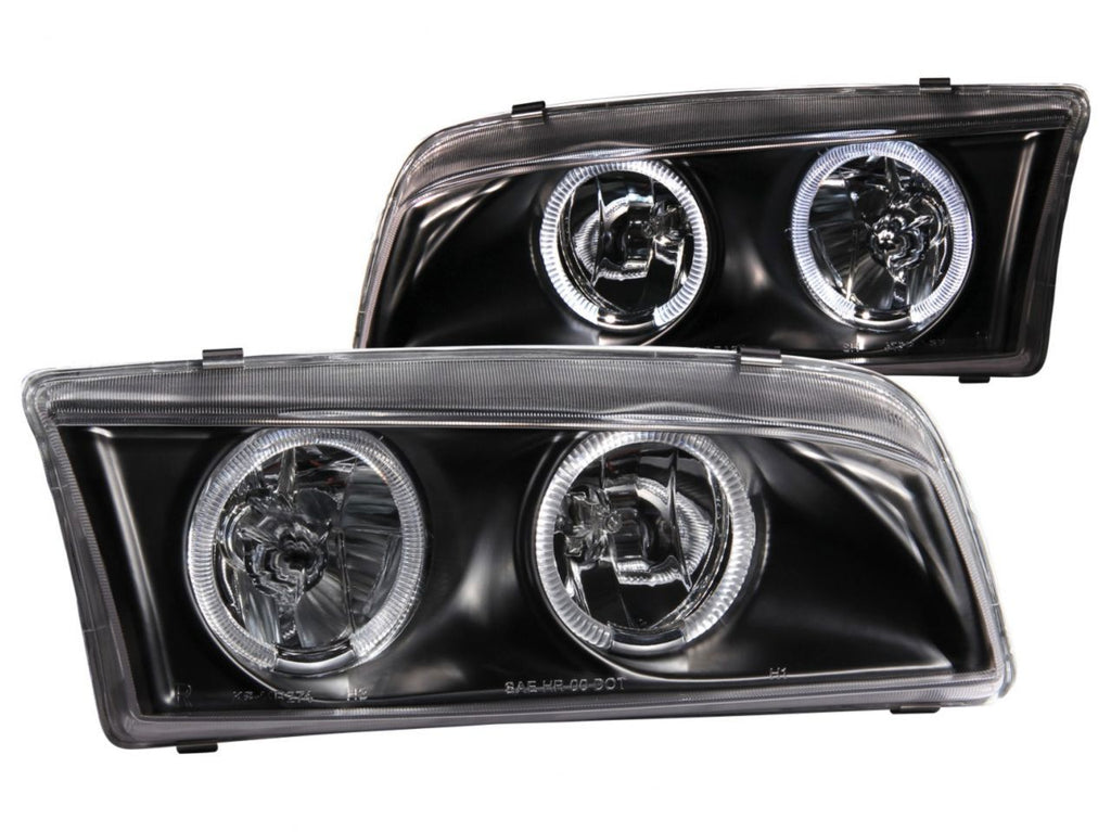 Anzo 1997-2002 Mitsubishi Mirage Crystal Headlights w/ Halo Black