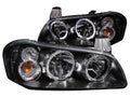 Anzo 2002-2003 Nissan Maxima Crystal Headlights w/ Halo Black