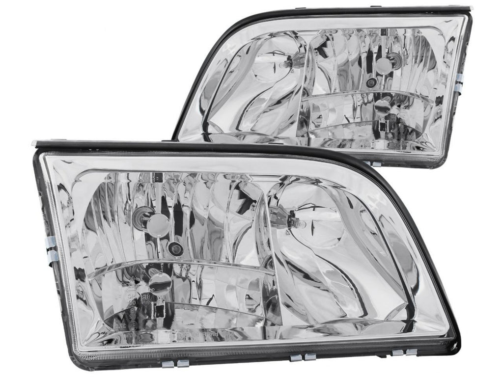 Anzo 1992-1999 Mercedes Benz S Class W140 Crystal Headlights Chrome