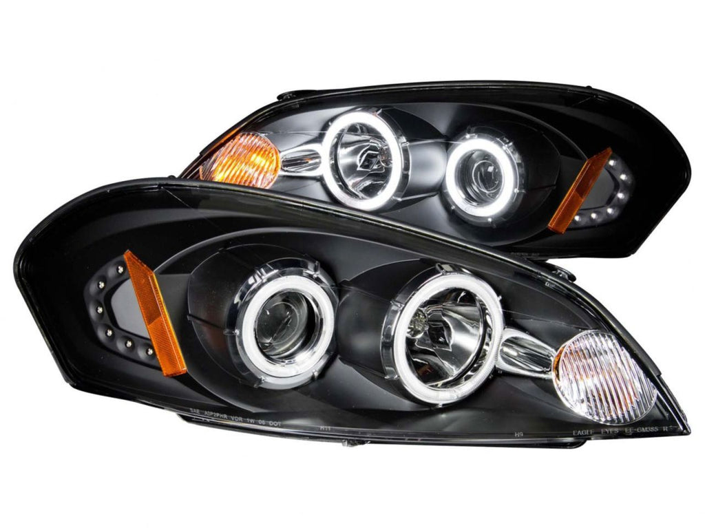 Anzo 2006-2007 Chevrolet Monte Carlo Projector Headlights w/ Halo Black