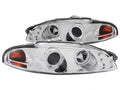 Anzo 1997-1999 Mitsubishi Eclipse Projector Headlights w/ Halo Chrome