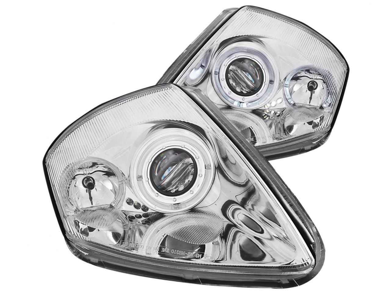 Anzo 2000-2005 Mitsubishi Eclipse Projector Headlights w/ Halo Chrome