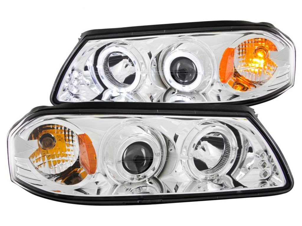 Anzo 2000-2005 Chevrolet Impala Projector Headlights w/ Halo Chrome