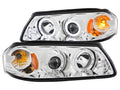 Anzo 2000-2005 Chevrolet Impala Projector Headlights w/ Halo Chrome