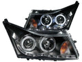 Anzo 2011-2015 Chevrolet Cruze Projector Headlights w/ Halo Black (LED Eyeb