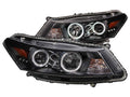 Anzo 2008-2012 Honda Accord Projector Headlights w/ Halo Black (CCFL)