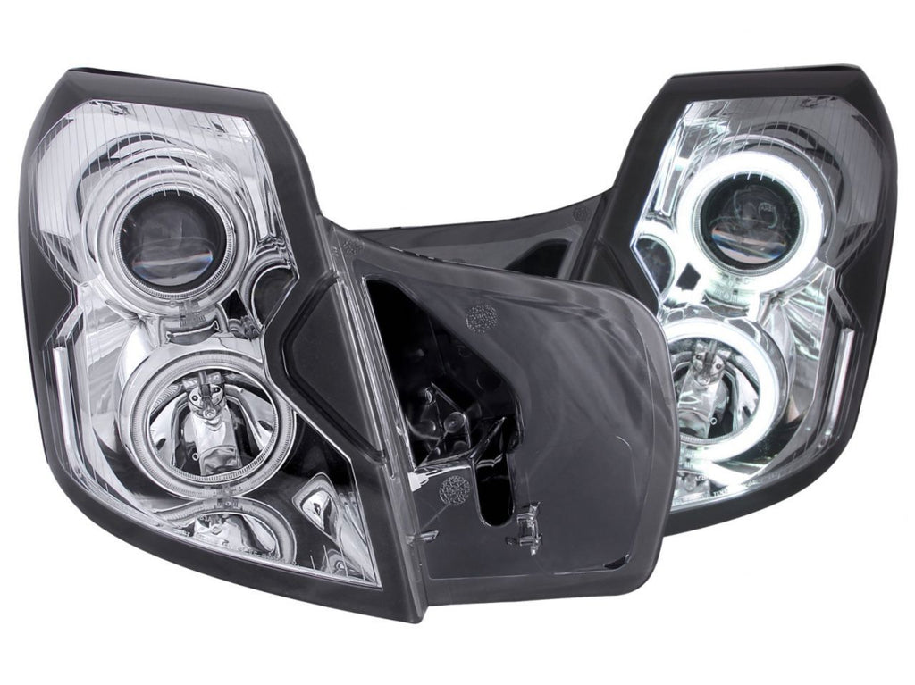 Anzo 2003-2007 Cadillac Cts Projector Headlights w/ Halo Chrome (CCFL)