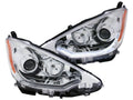 Anzo 2012-2013 Toyota Prius inCin Projector Headlights w/Plank Style Design