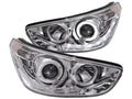 Anzo 2012-2013 Hyundai Accent Projector Headlights w/ Halo Chrome (CCFL)