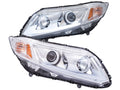 Anzo 2012-2015 Honda Civic Projector Headlights w/Plank Style Design Chrome