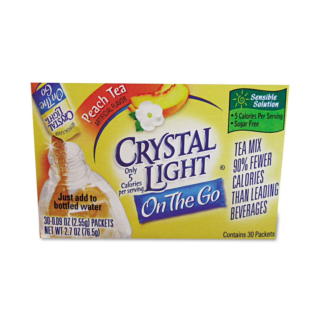 Crystal Light Flavored Drink Mix, Peach Tea, 30 .09oz Packets/Box