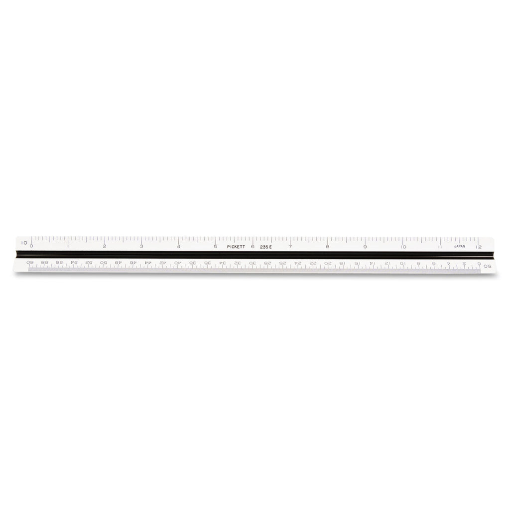 Chartpak Triangular Scale, Plastic, 12" Long, Engineering, Color-Coded