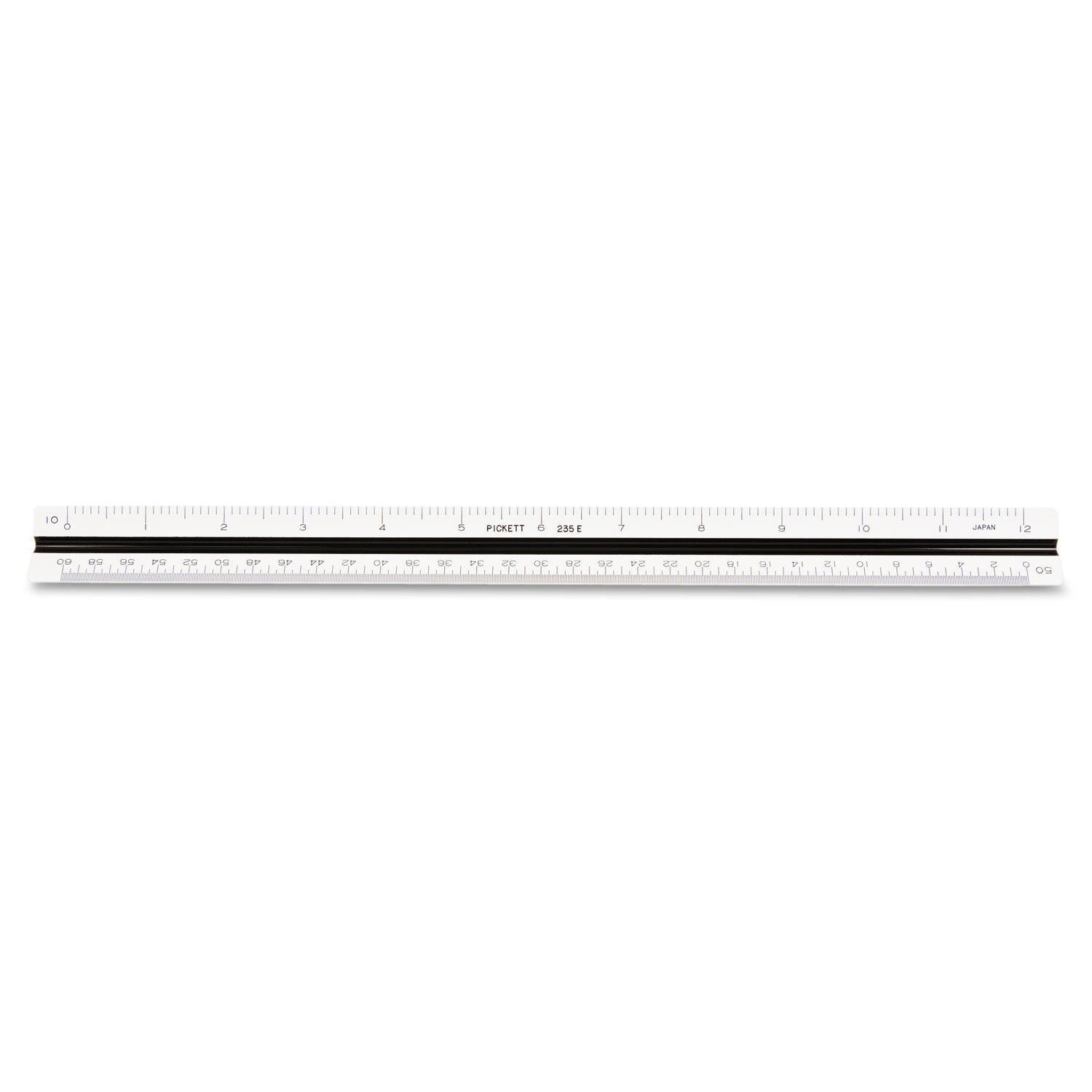 Chartpak Triangular Scale, Plastic, 12" Long, Engineering, Color-Coded