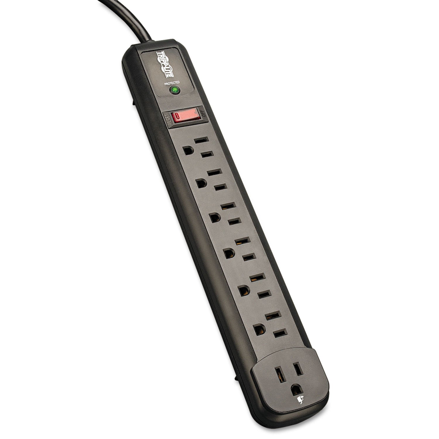 Tripp Lite Protect It! Surge Protector, 7 AC Outlets, 4 ft Cord, 1,080 J, Black