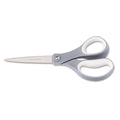 Fiskars Everyday Titanium Softgrip Scissors, 8" Long, 3.1" Cut Length, Gray, Straight Handle
