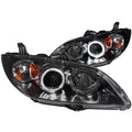Anzo 2004-2008 Mazda 3 Projector Headlights w/ Halo Black (CCFL)