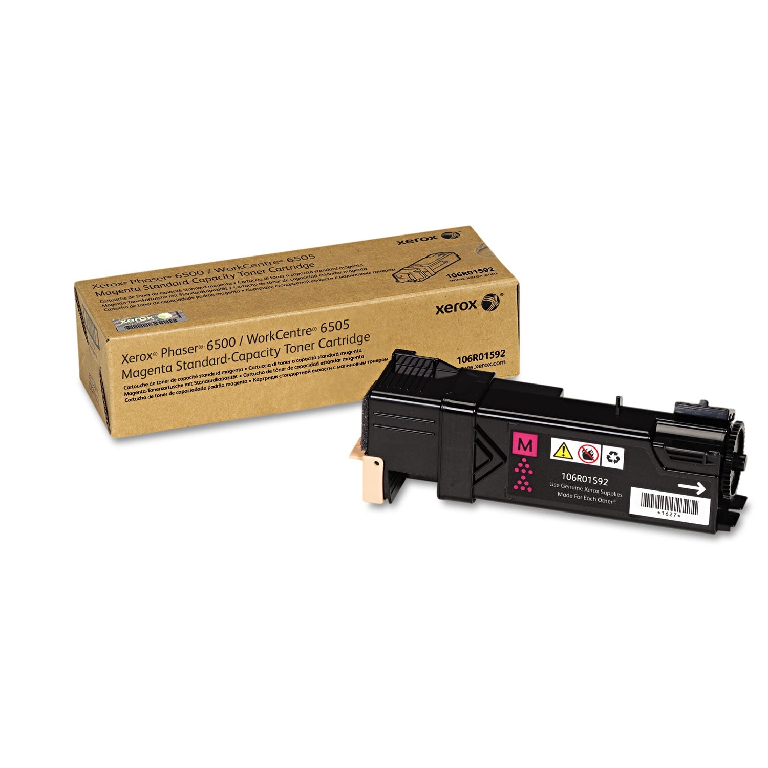 Xerox 106R01592 Toner, 1,000 Page-Yield, Magenta