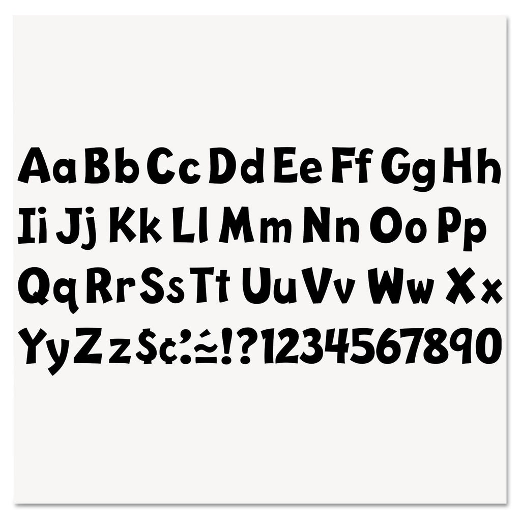 TREND Ready Letters Playful Combo Set, Black, 4"h, 216/Set