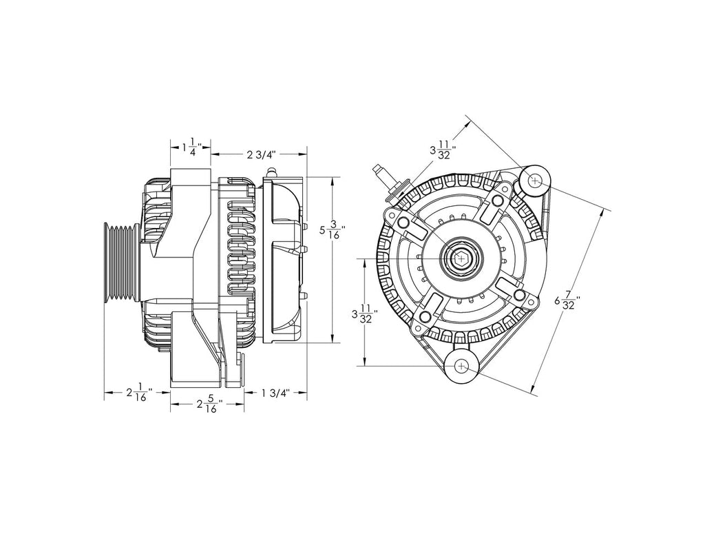 Mechman 170 Amp High Output Racing Alternator Toyota Supra 1JZ 2JZ / Lexus SC300 3.0L