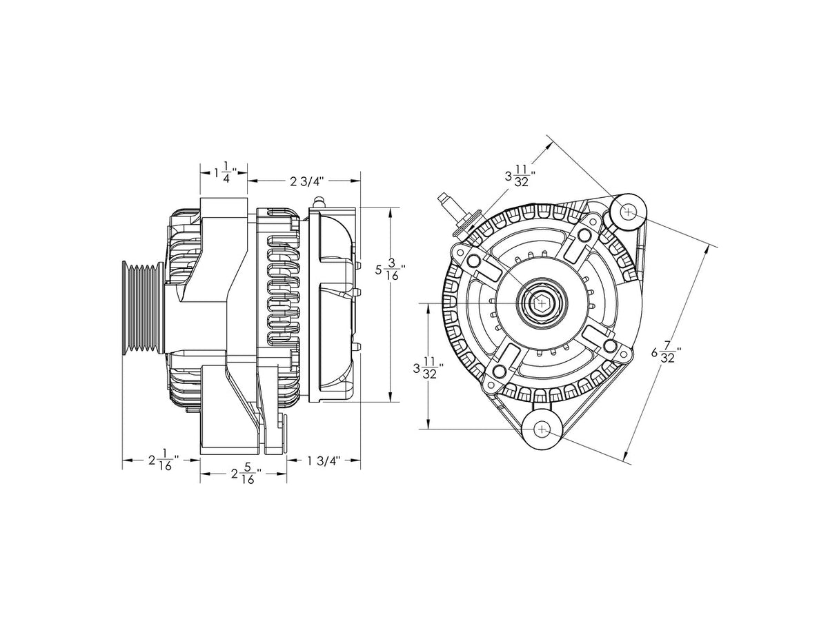 Mechman 170 Amp High Output Racing Alternator Toyota Supra 1JZ 2JZ / Lexus SC300 3.0L
