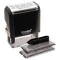 Trodat Printy Do It Yourself Self-Inking Message Stamp, 0.75" x 1.88", Black