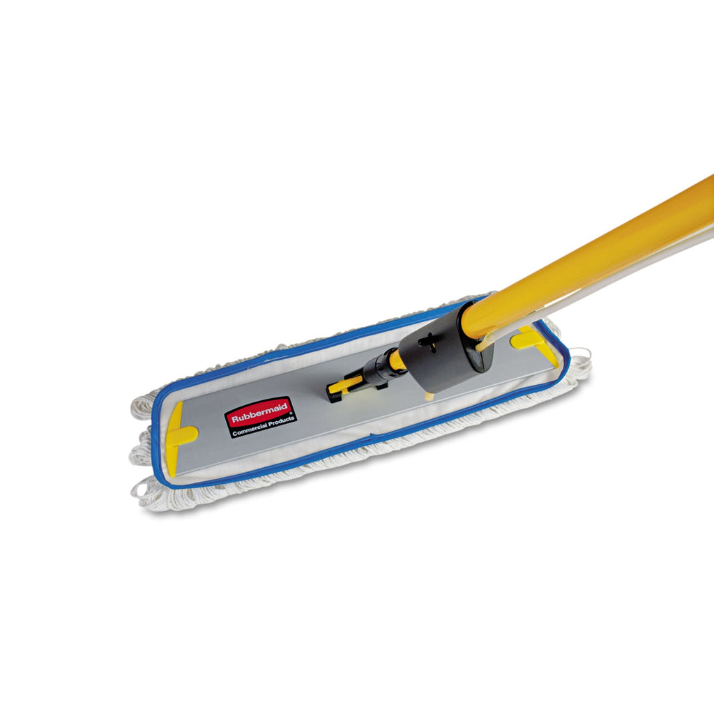 Rubbermaid Flow Flat Mop, Nylon, 18", White,