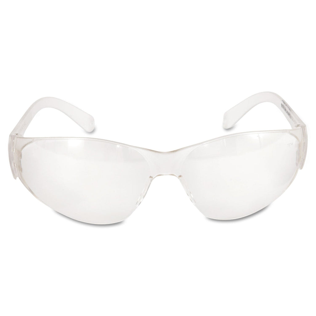 MCR Checklite Safety Glasses, Clear Frame, Clear Lens