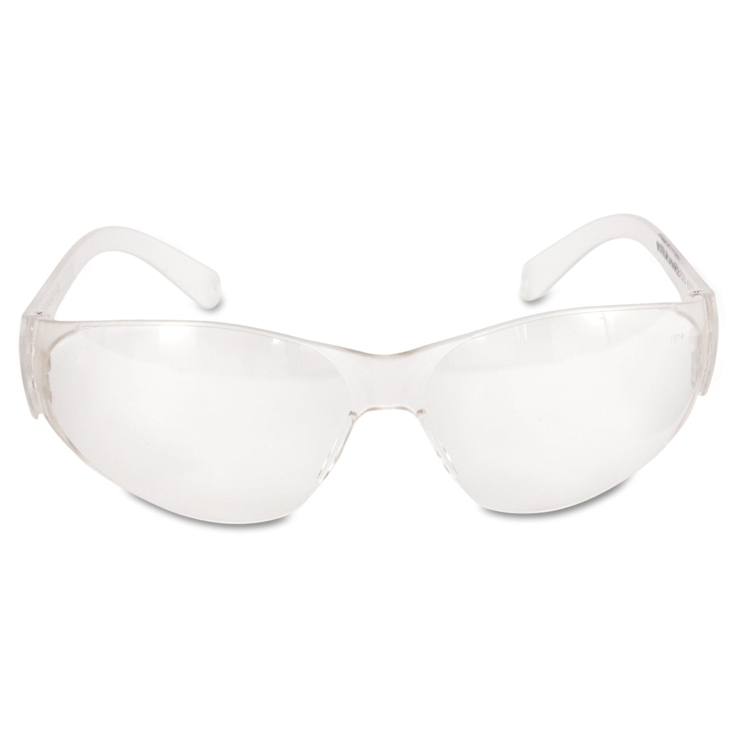 MCR Checklite Safety Glasses, Clear Frame, Clear Lens