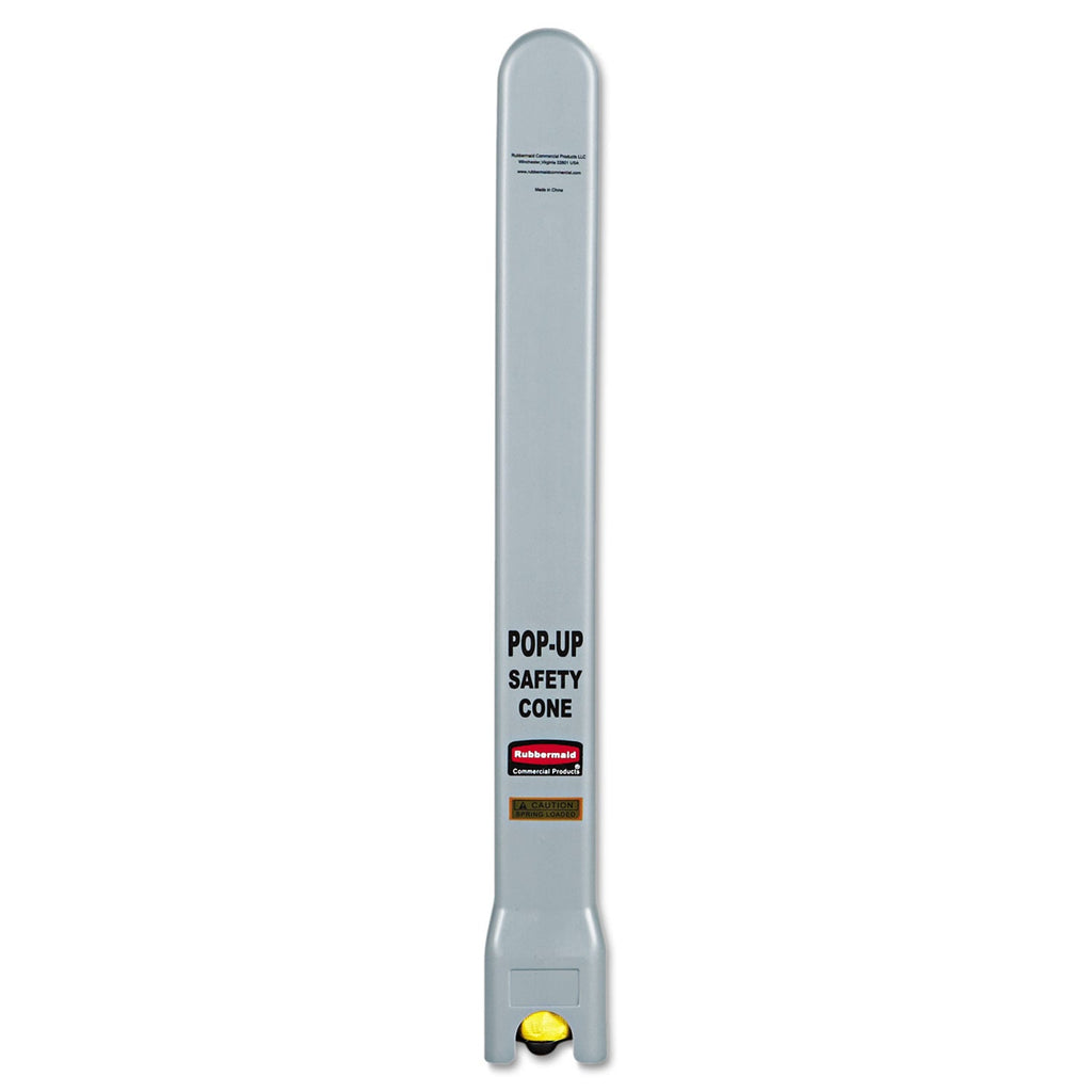Rubbermaid Multilingual Pop-Up Safety Cone, 3-Sided, Fabric, 21 x 21 x 20, Yellow