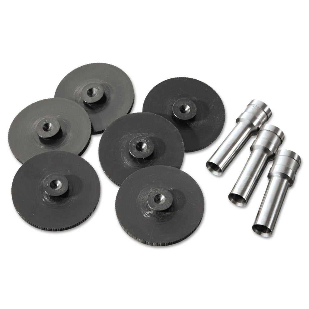 Swingline Replacement Head Punch Set, Three Heads/Five Discs, 9/32 Diameter Hole, Gray