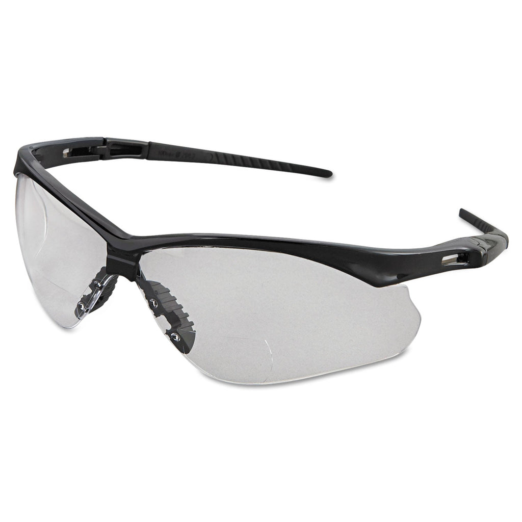 KleenGuard V60 Nemesis Rx Reader Safety Glasses, Black Frame, Clear Lens, +2.0 Diopter Strength