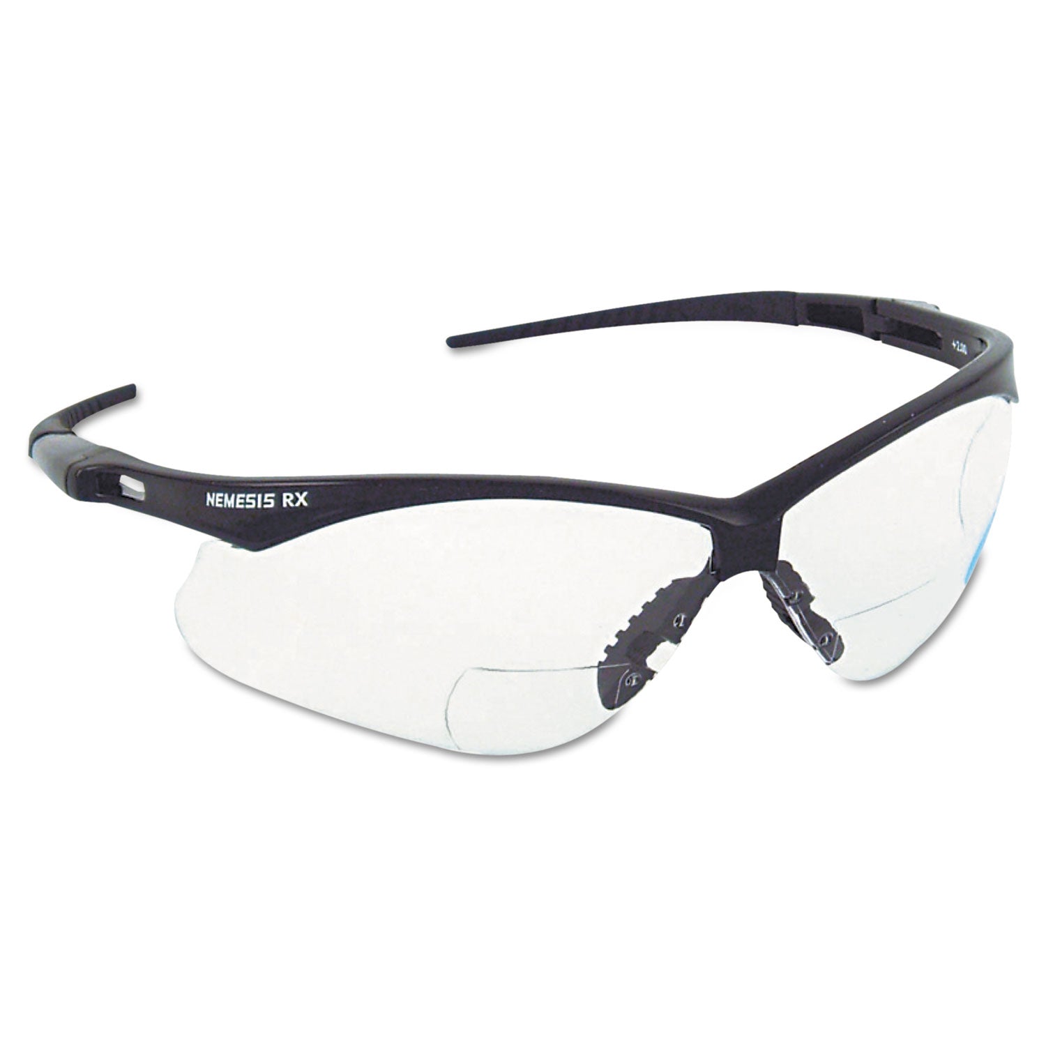 KleenGuard V60 Nemesis Rx Reader Safety Glasses, Black Frame, Clear Lens, +1.5 Diopter Strength