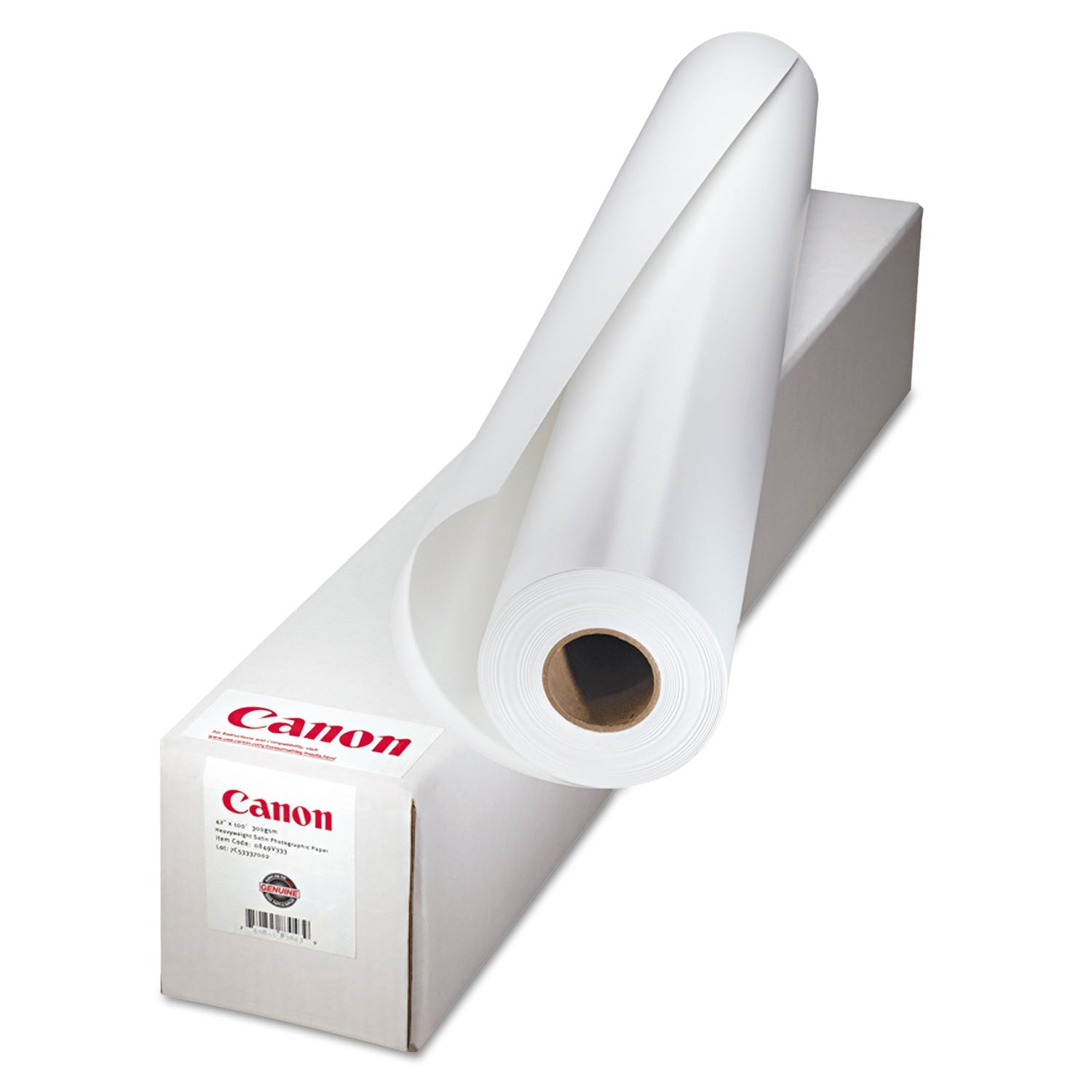 Canon Heavyweight Matte Coated Paper Roll, 2" Core, 10 mil, 36" x 100 ft, Matte White