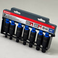 CRESCENT (7 pc) Assorted Sizes X 1/2 in. Metric 6 Point Hex Bit Socket Set CIMBS12