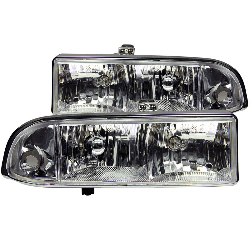 Anzo 1998-2005 Chevrolet S-10 Crystal Headlights Chrome