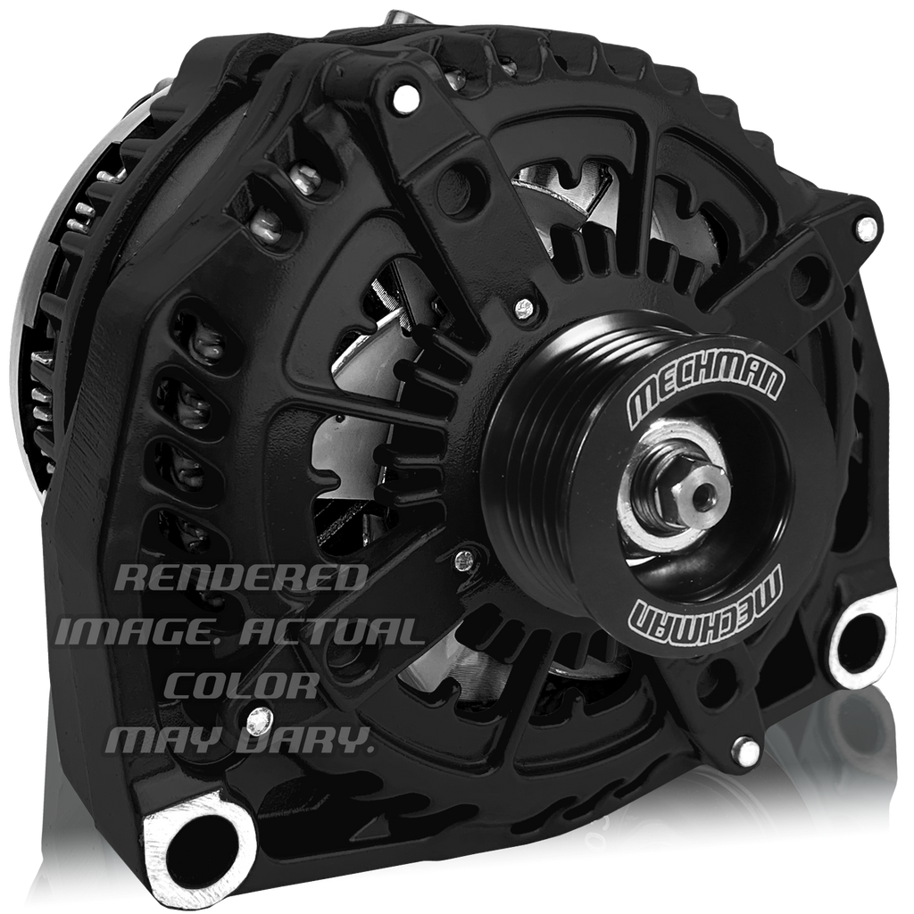 Mechman 320 Amp High Output Alternator 1996-2004 GM Truck 4.3L 4.8L 5.3L 5.7L 6L - Black