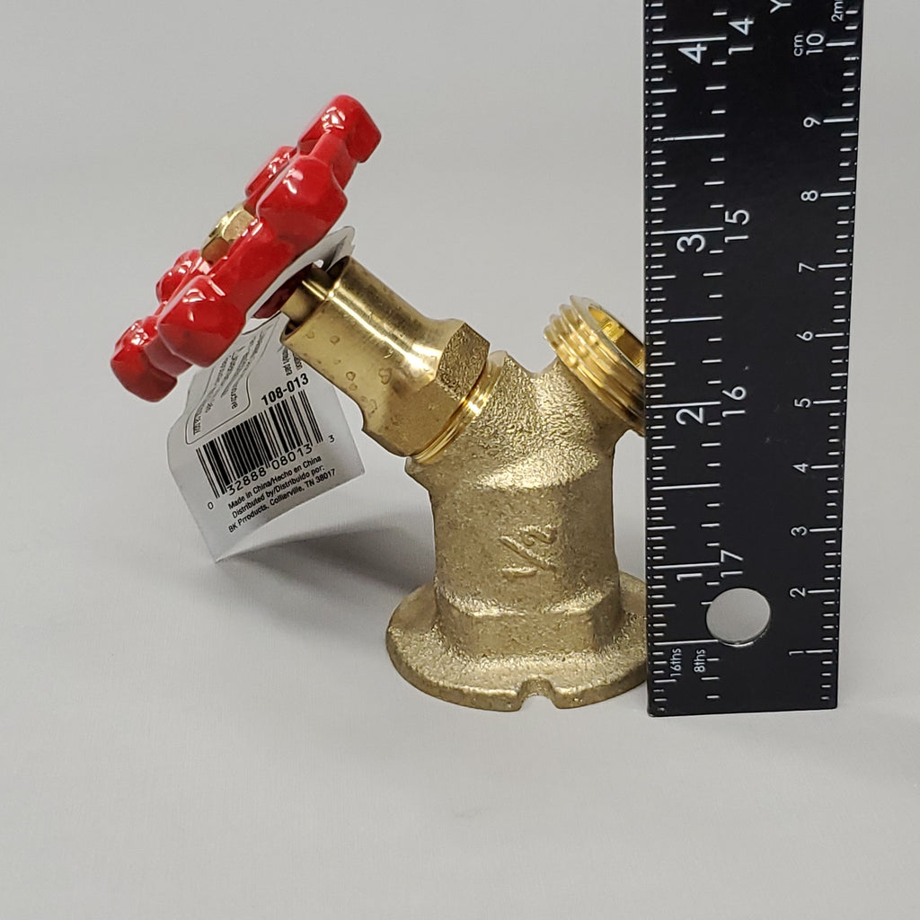 PROLINE Heavy Duty Sillcock Valve 125 PSI Brass Threaded 1/2" 108-013 (New)