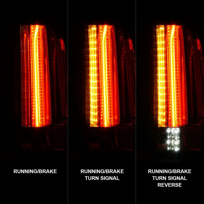 Anzo GMC Yukon/ XL / Denali 15-18 L.E.D Tail Lights Chrome