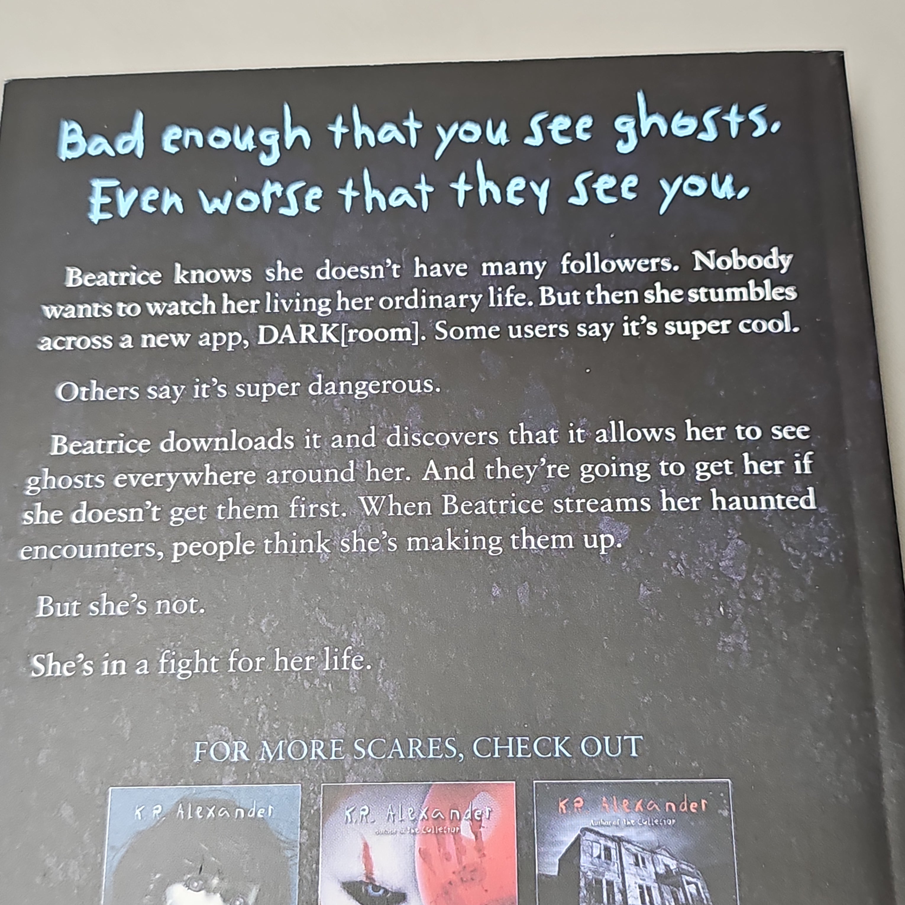 SCHOLASTIC Darkroom by K.R. Alexander Paperback Book (New)