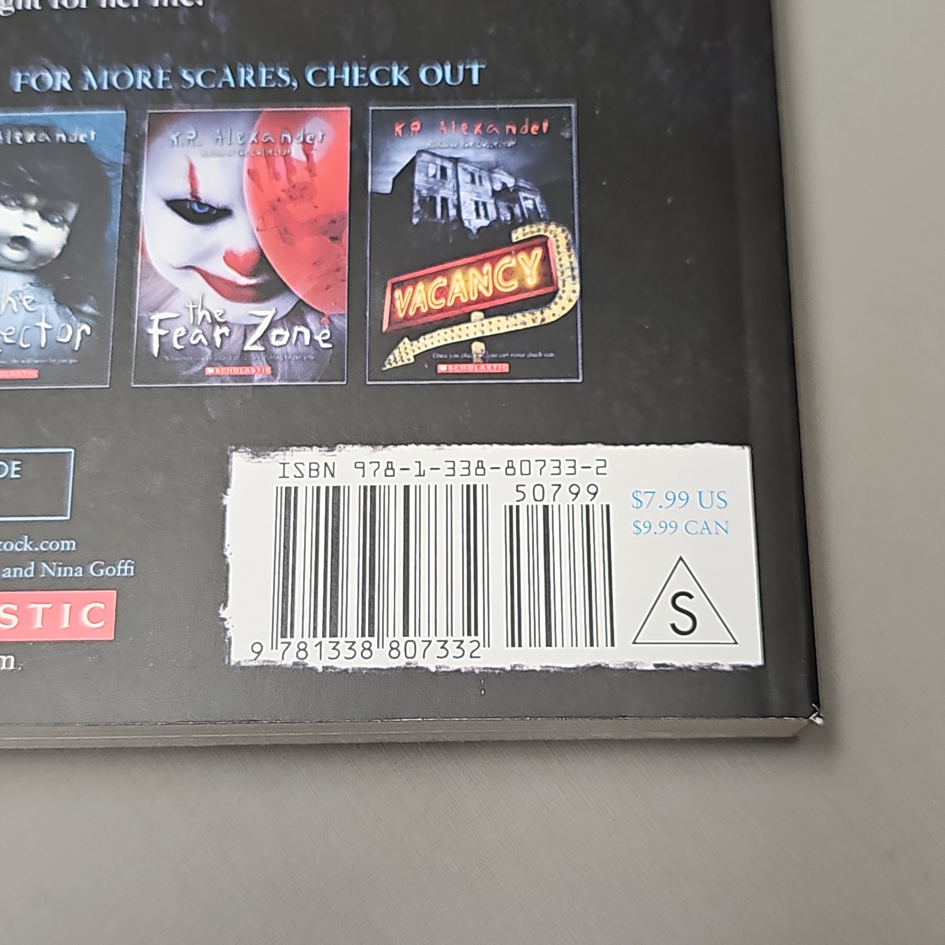 SCHOLASTIC Darkroom by K.R. Alexander Paperback Book (New)