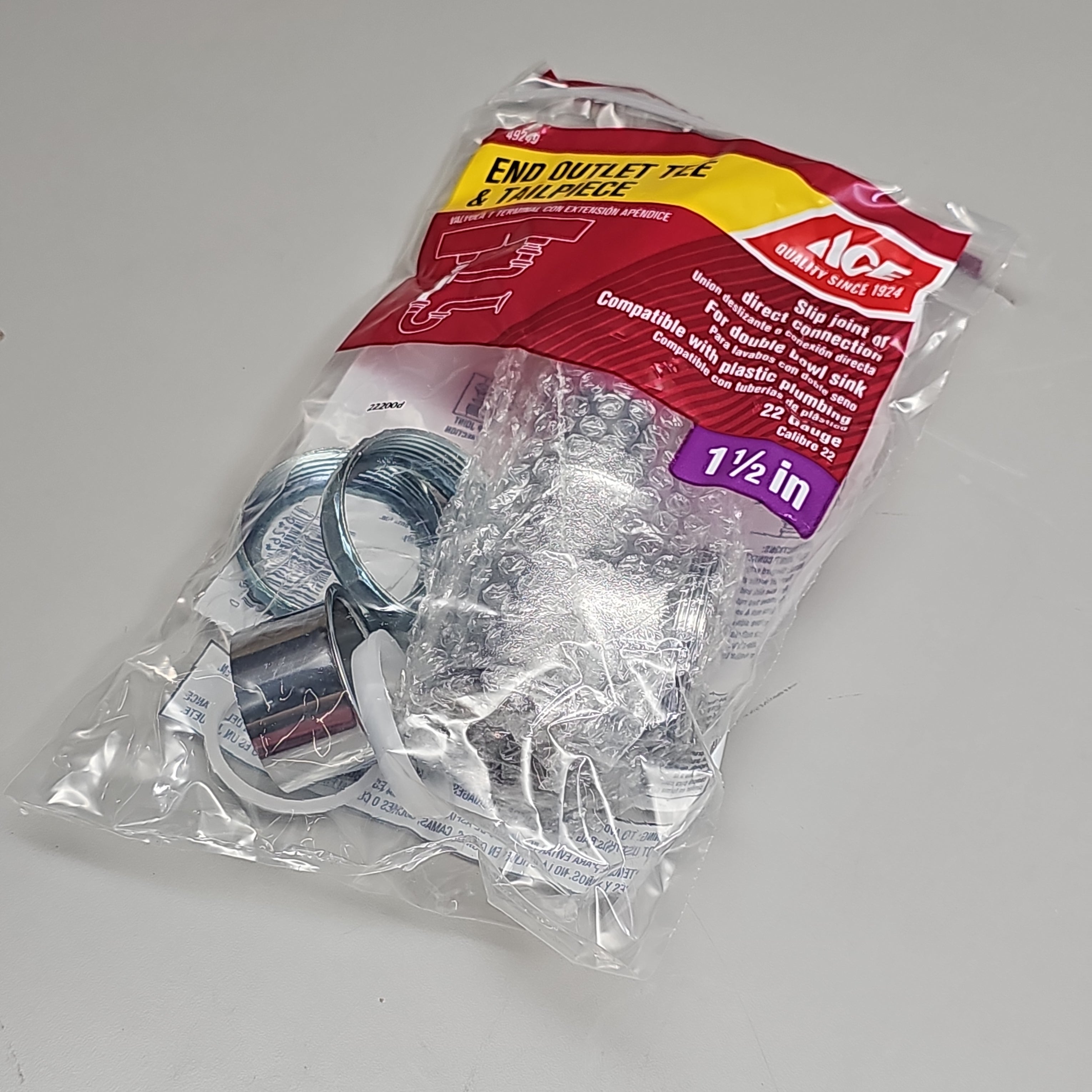 ACE End Outlet Tee & Tailpiece 5-PK 1.5" AH20217 49249 (New)