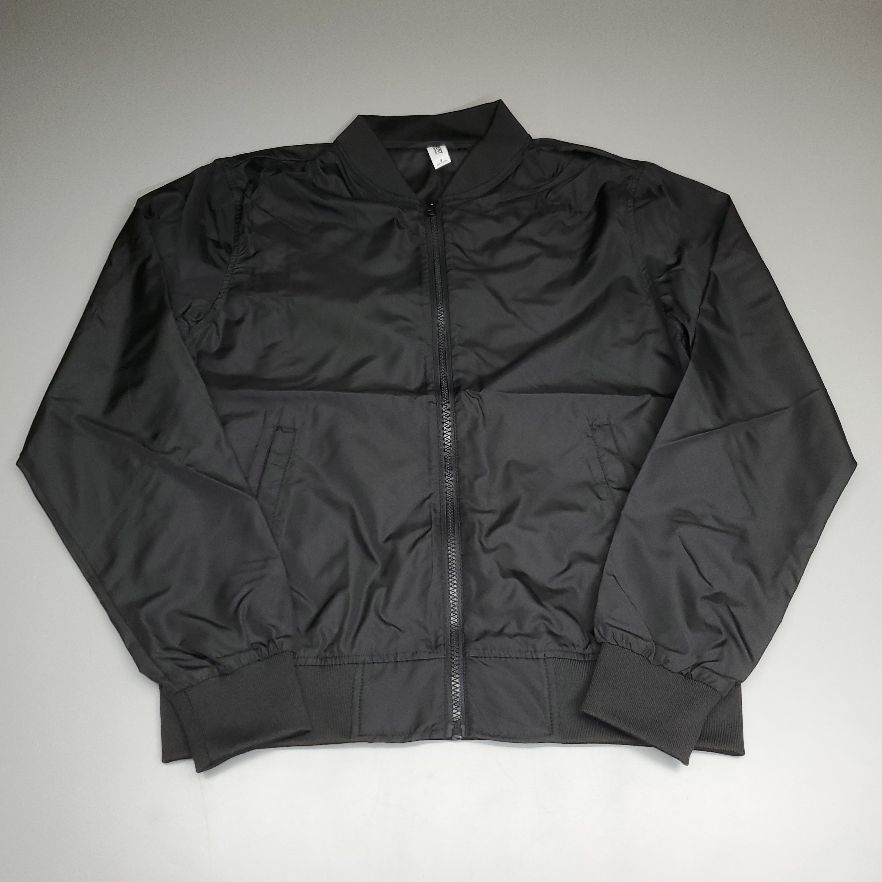 INDEPENDENT TRADING CO. Men's Lightweight Bomber Jacket Sz S Black (New)