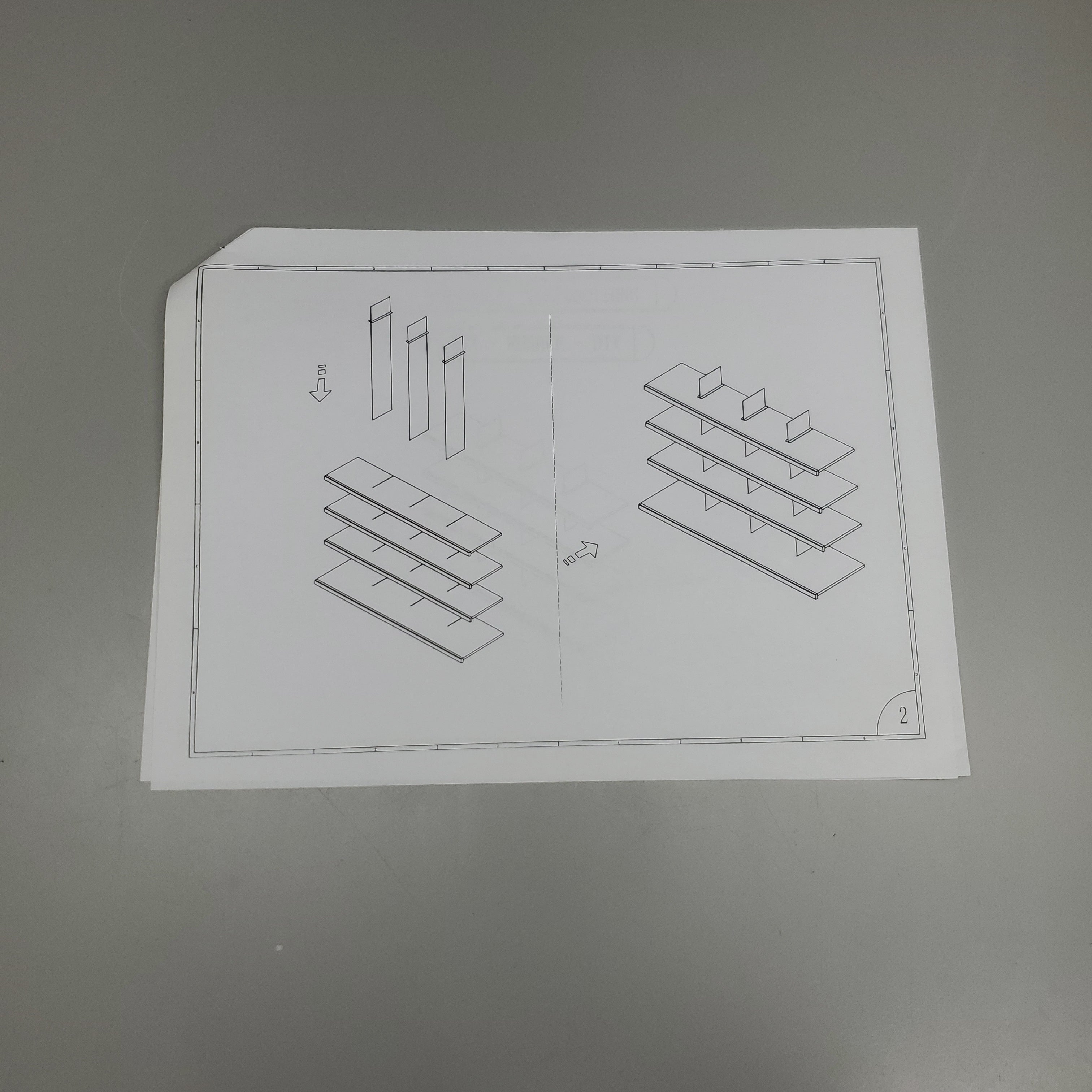 ZA@ GRAND + BENEDICTS Workhorse Shelf Brackets & Dividers 943-WHSHLF-DIV2 (New)