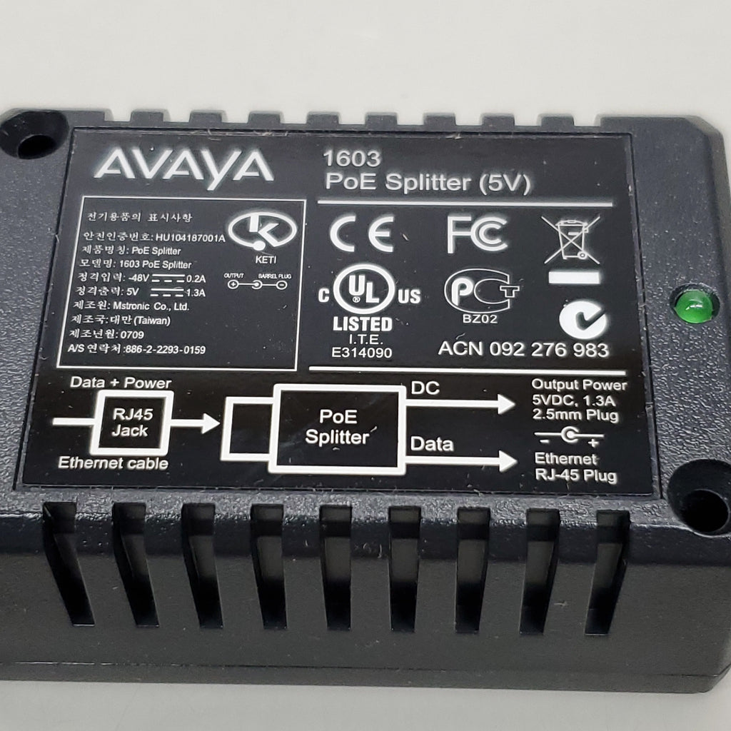 AVAYA 1603 PoE Splitter 5V 700415607 (New Other)