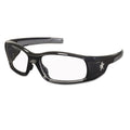 MCR Swagger Safety Glasses, Black Frame, Clear Lens