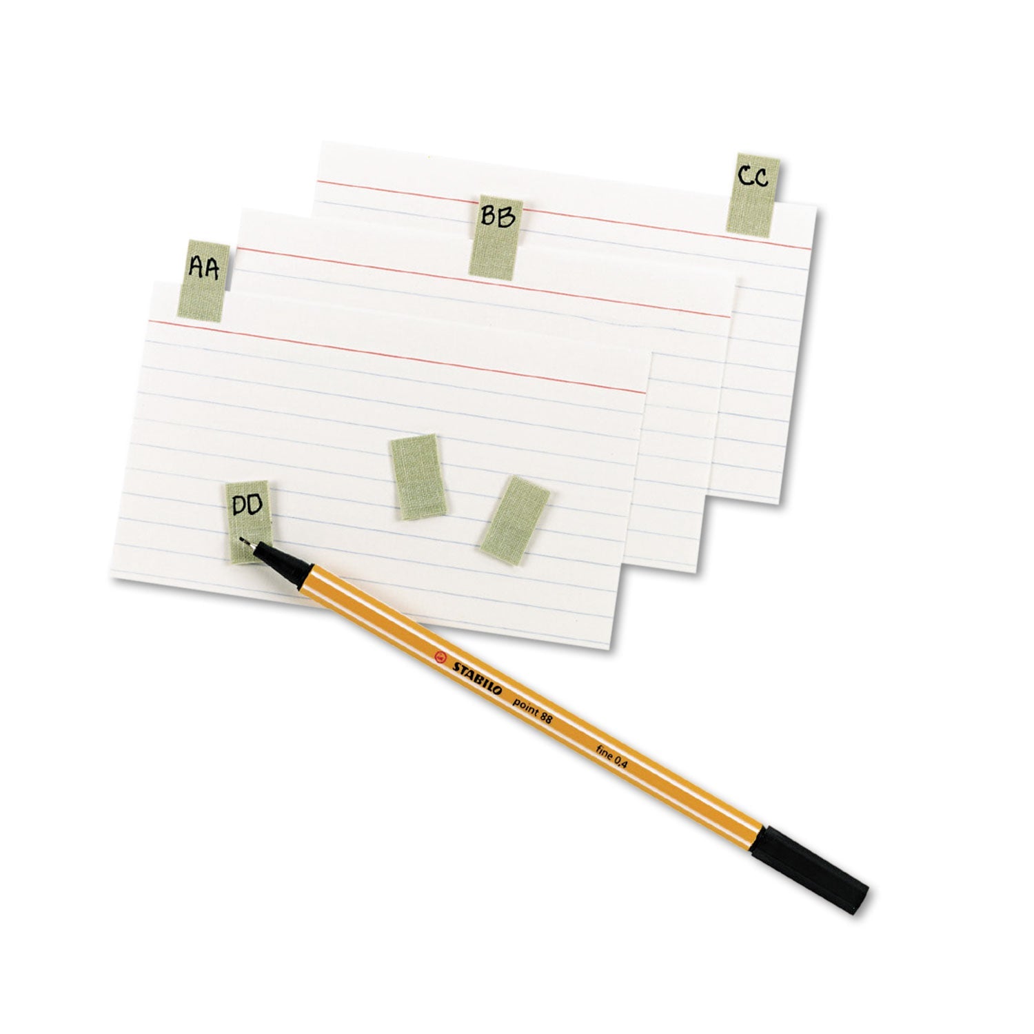 Avery Gummed Reinforced Index Tabs, 1/12-Cut, Gray, 0.44" Wide, 50/Pack