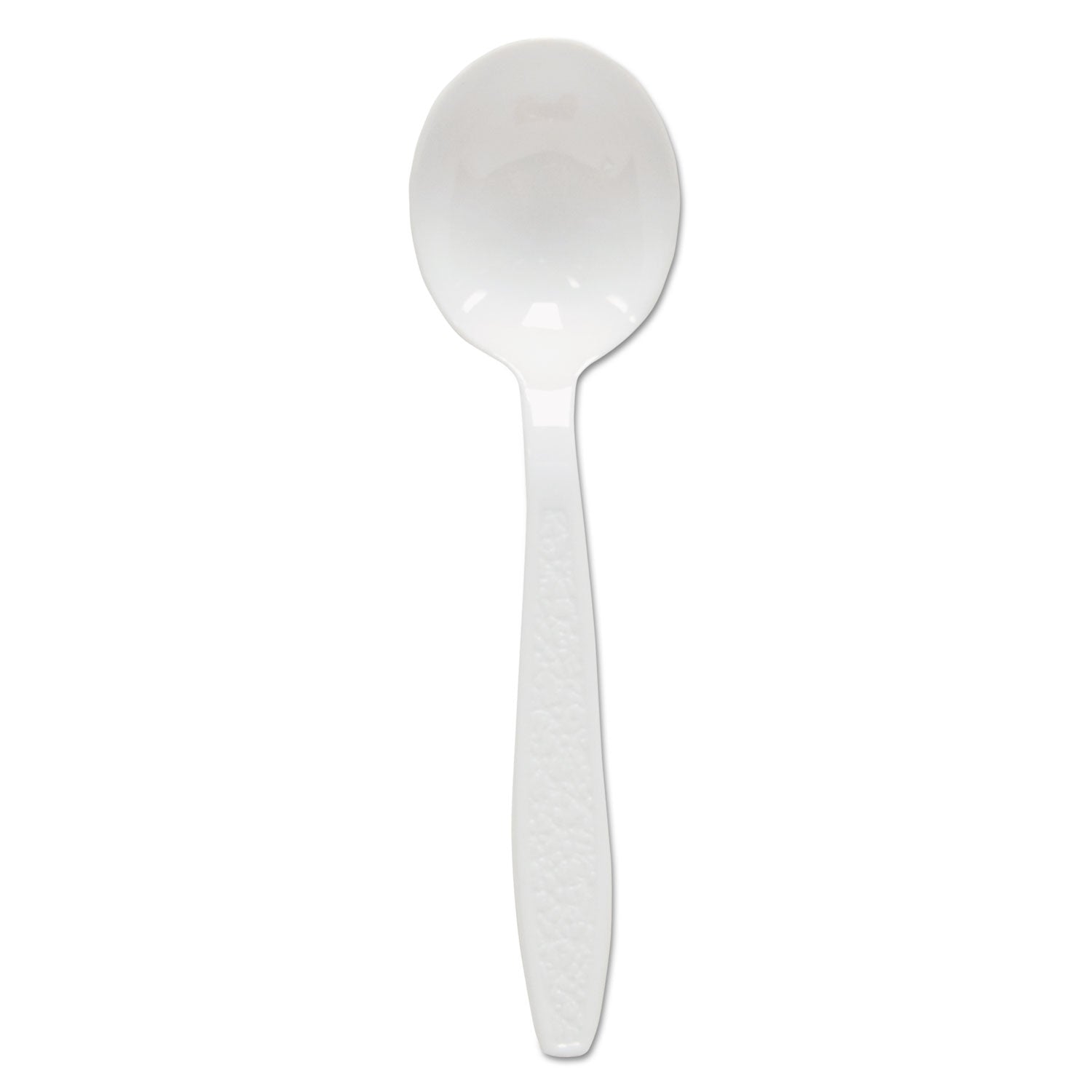 Dart Heavyweight Polystyrene Soup Spoons, Guildware Design, White, 1000/Carton