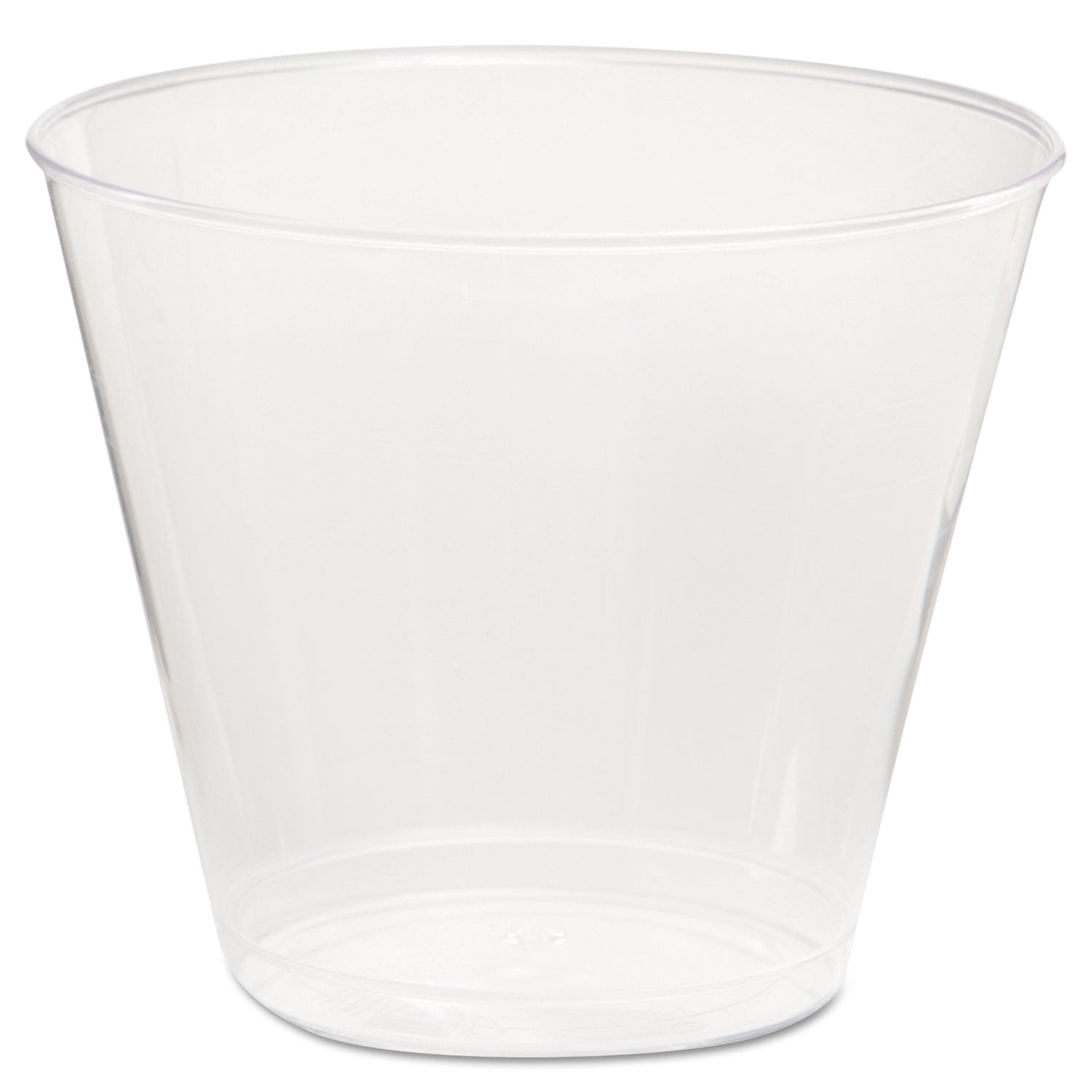 WNA Comet Plastic Tumbler, 5 oz, Clear, Squat, 50/Pack, 20 Packs/Carton