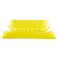 Pendaflex Transparent Colored Tabs For Hanging File Folders, 1/5-Cut, Yellow, 2" Wide, 25/Pack